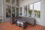 Lakeside Deck Sitting Area with Table